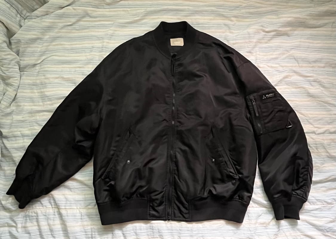 ALASKA 블랙 항공점퍼 XL 상품이미지1