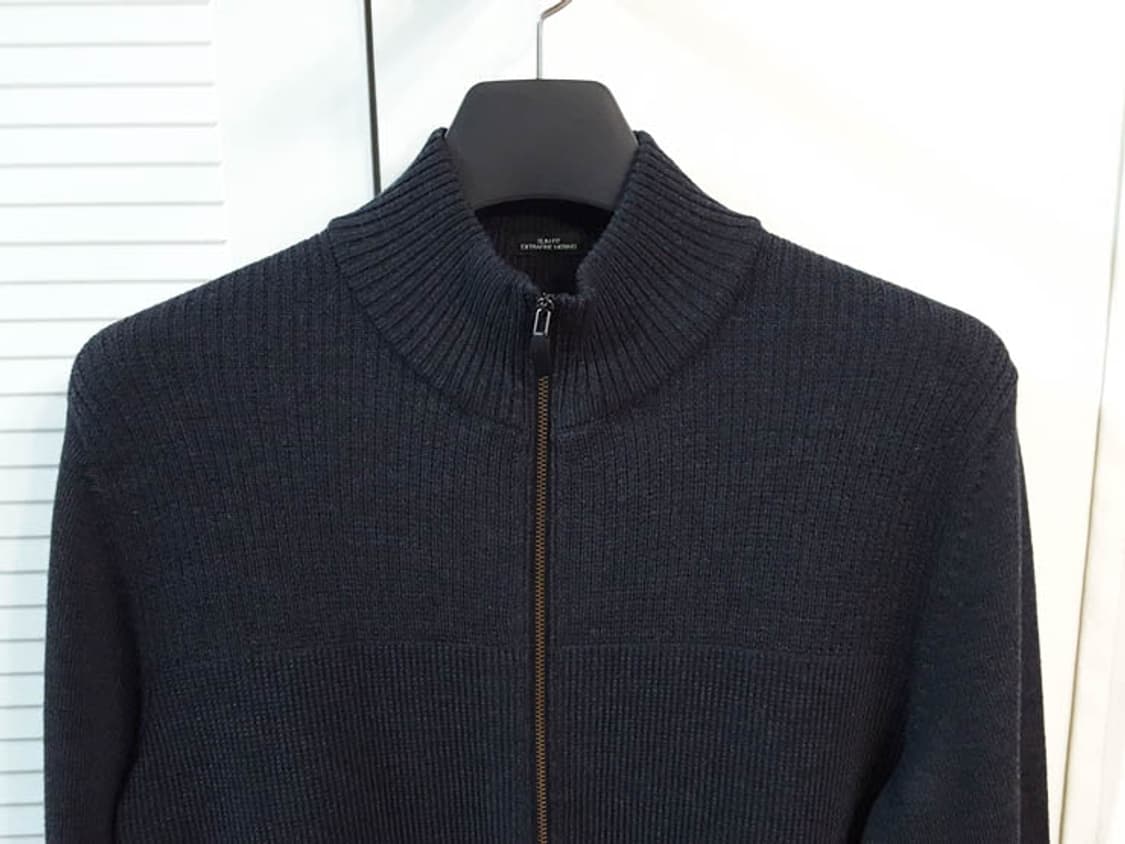 휴고보스 남성 메리노 울 니트 집업 100 상품이미지2