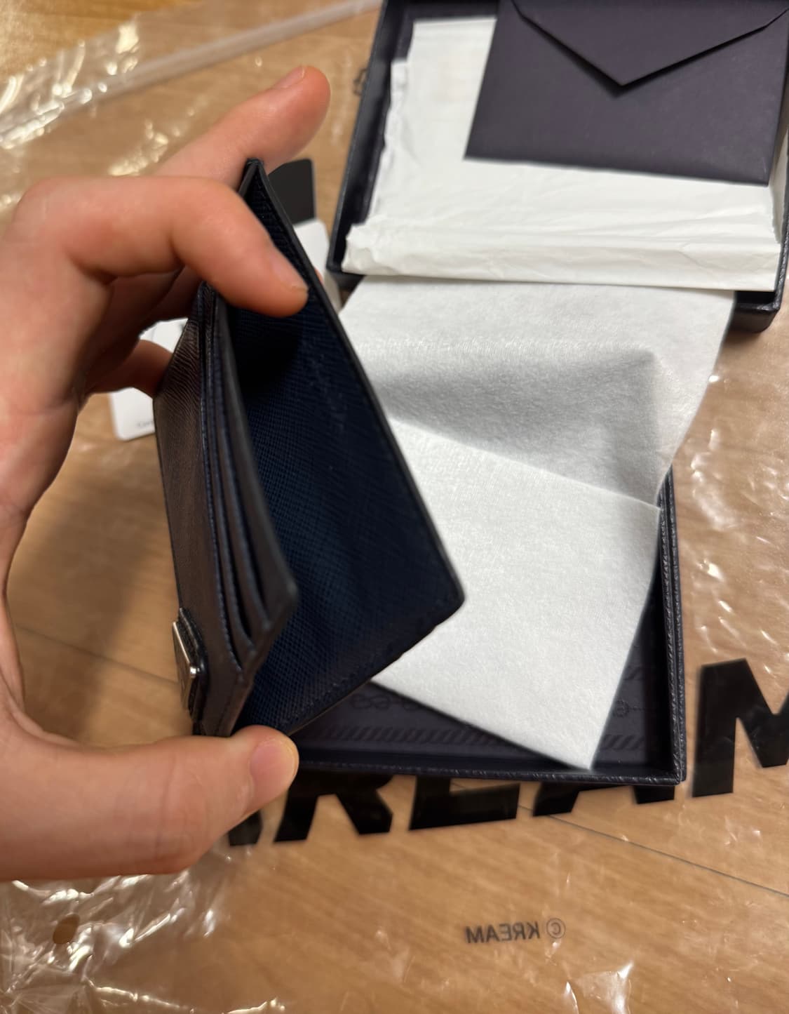 프라다 카드지갑 발틱 블루 상품이미지4