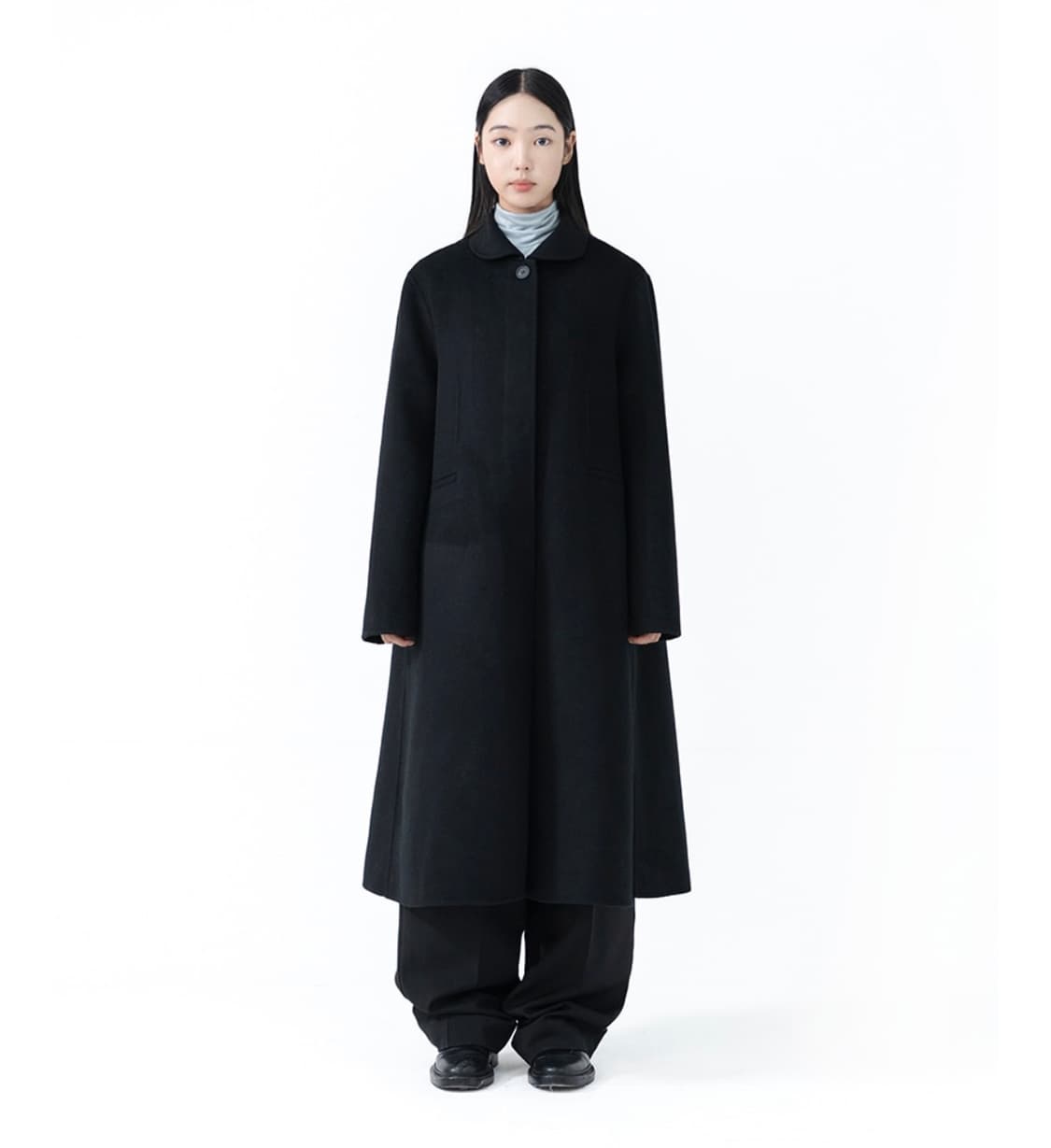 유노이아 Round Collar Long Coat 상품이미지2
