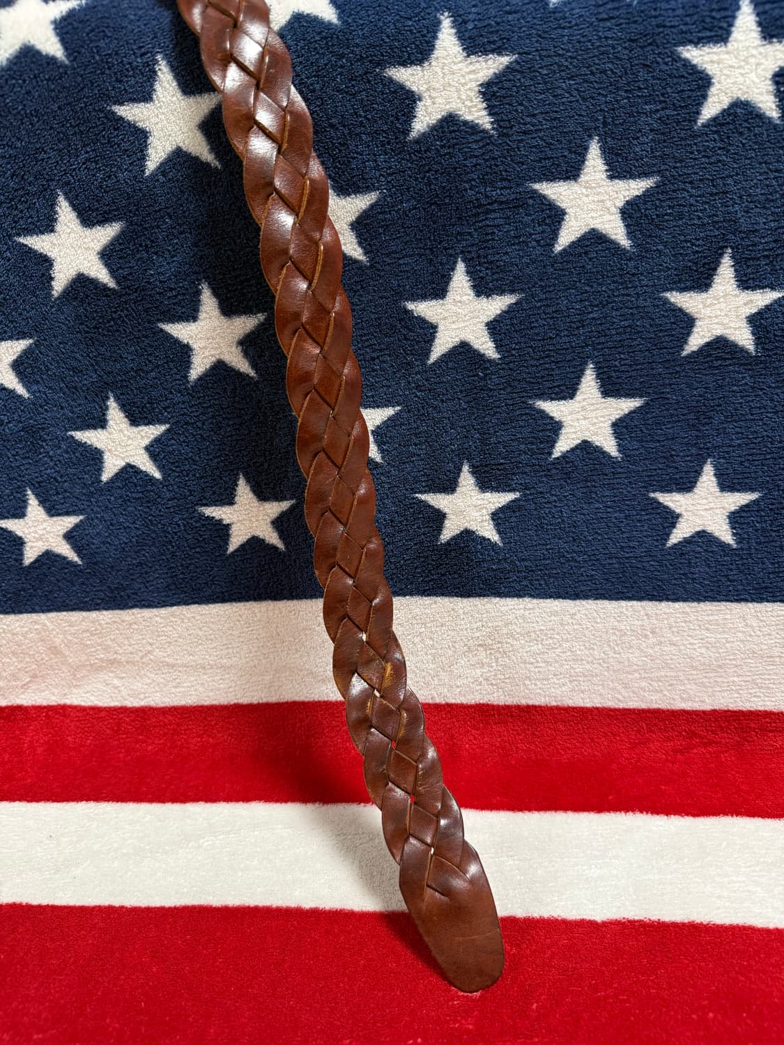 빈티지 브라운 위빙 레더벨트 Vintage Leather belt 상품이미지4