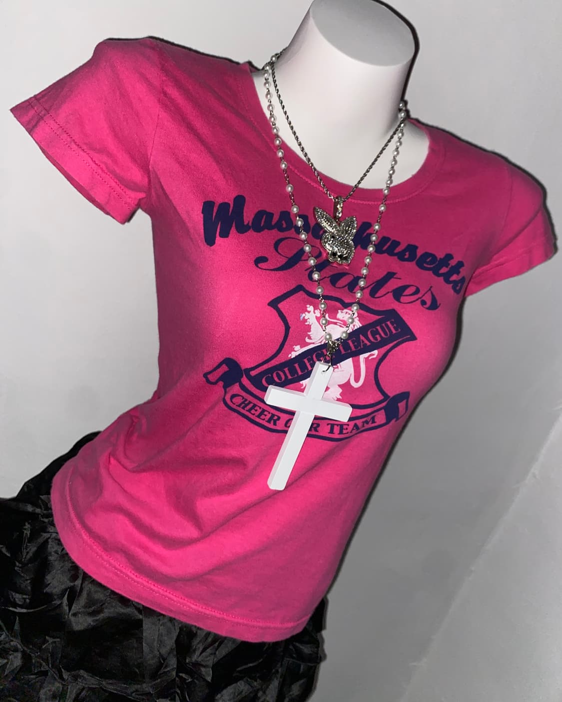 HIDEWAY y2k pink t-shirt 상품이미지2