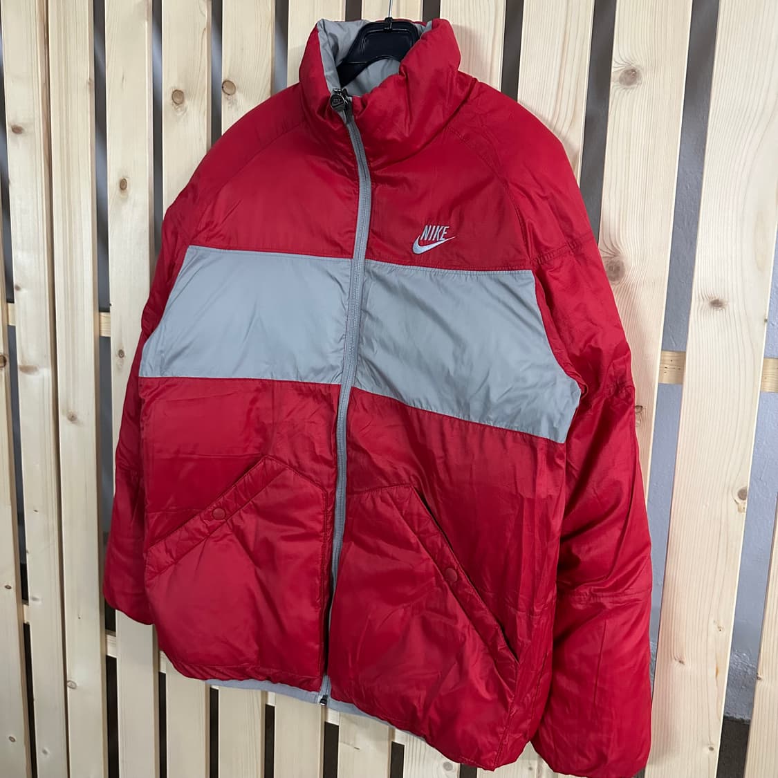 (M) 나이키 00s 리버시블 그레이 패딩 상품이미지6