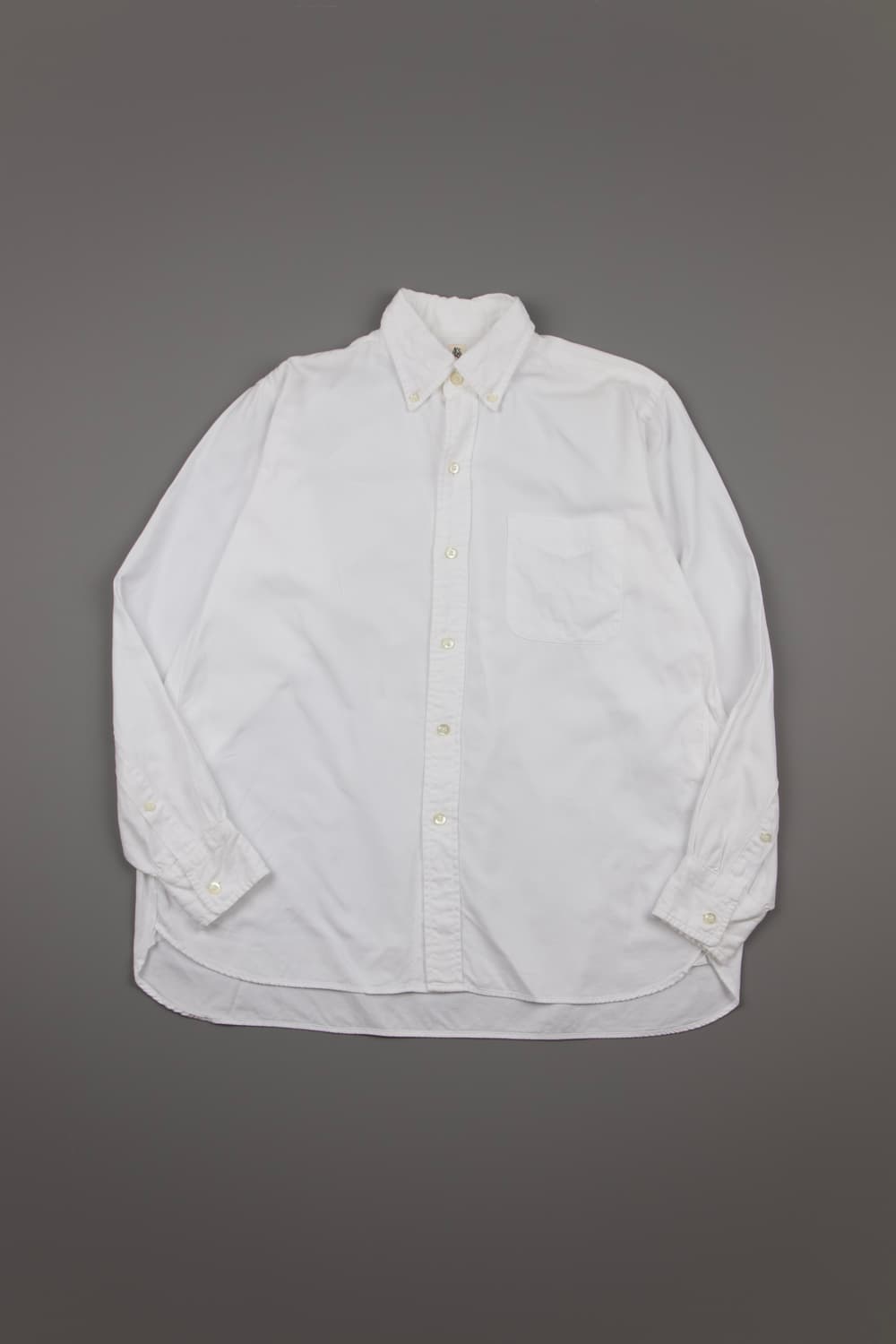 KaptainsunshineXBeams+ 옥스포드 버튼다운 셔츠 화이트 상품이미지2