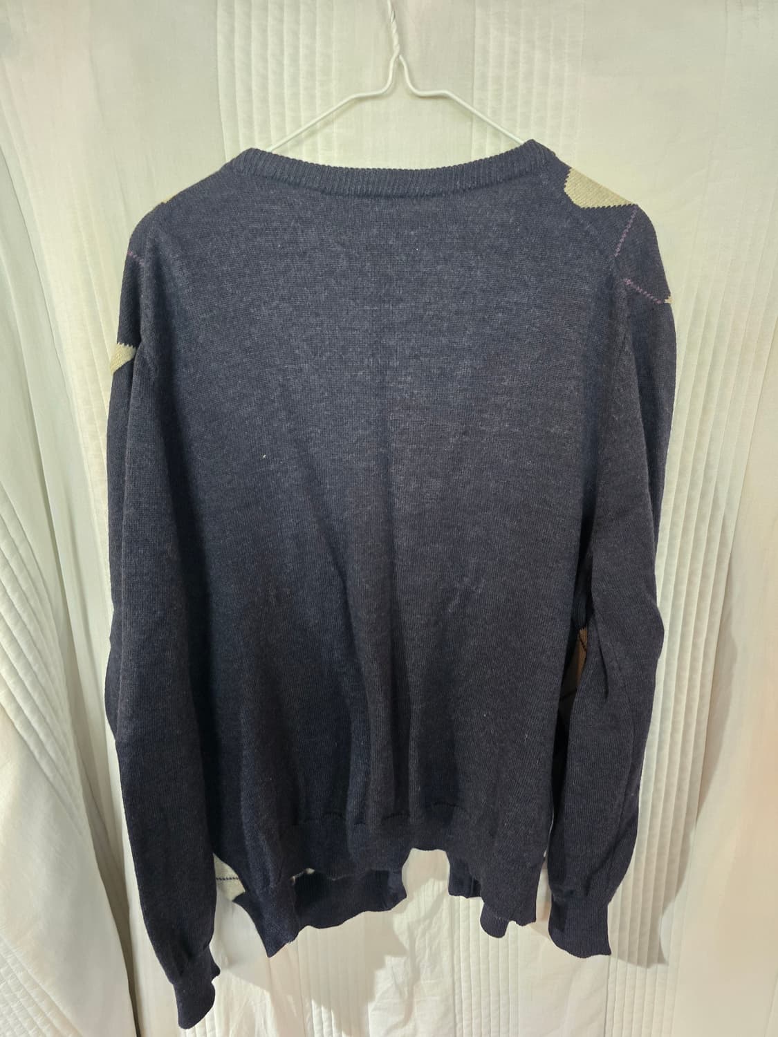 라코스테 아가일 패턴 가디건 상품이미지3