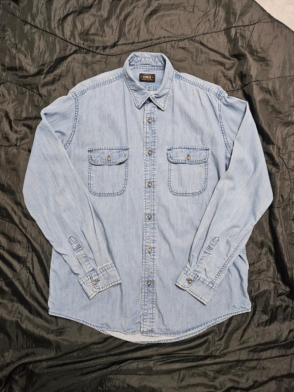Edwin 연청 데님 셔츠 L 상품이미지2