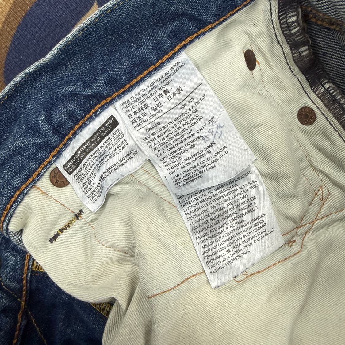 (32)리바이스 Levis 511 워싱 데미지 데님팬츠 상품이미지3
