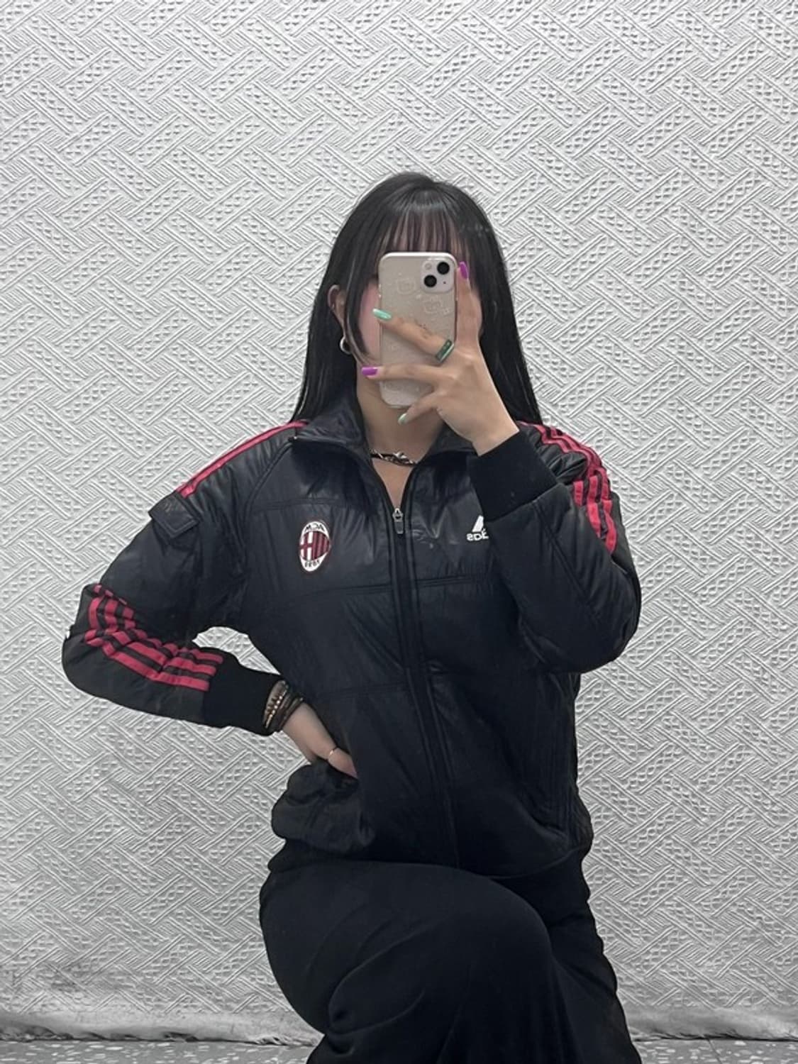 아디다스 올드스쿨 AC 밀란 미드 필 경량 패딩 자켓 85 C07214 상품이미지2