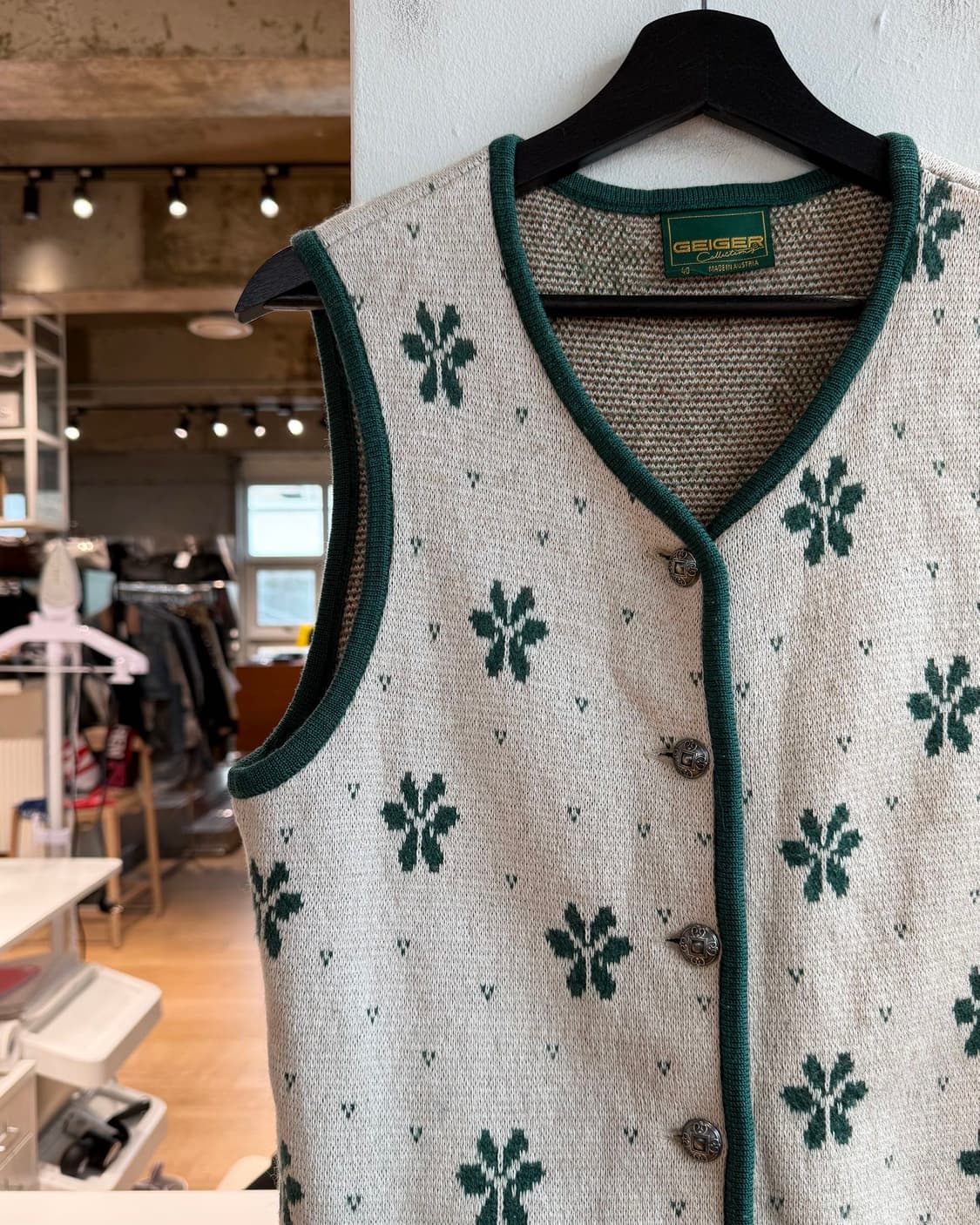 가이거 그린 플로랑 베스트 자켓 상품이미지4