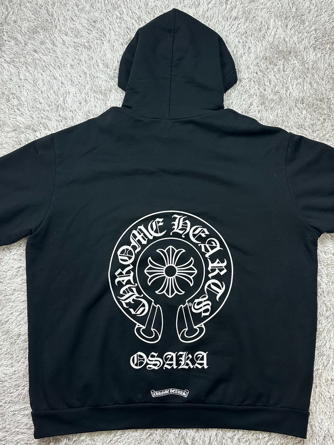 [XL] 정품 크롬하츠 오사카 홀스슈 후드 블랙 상품이미지3