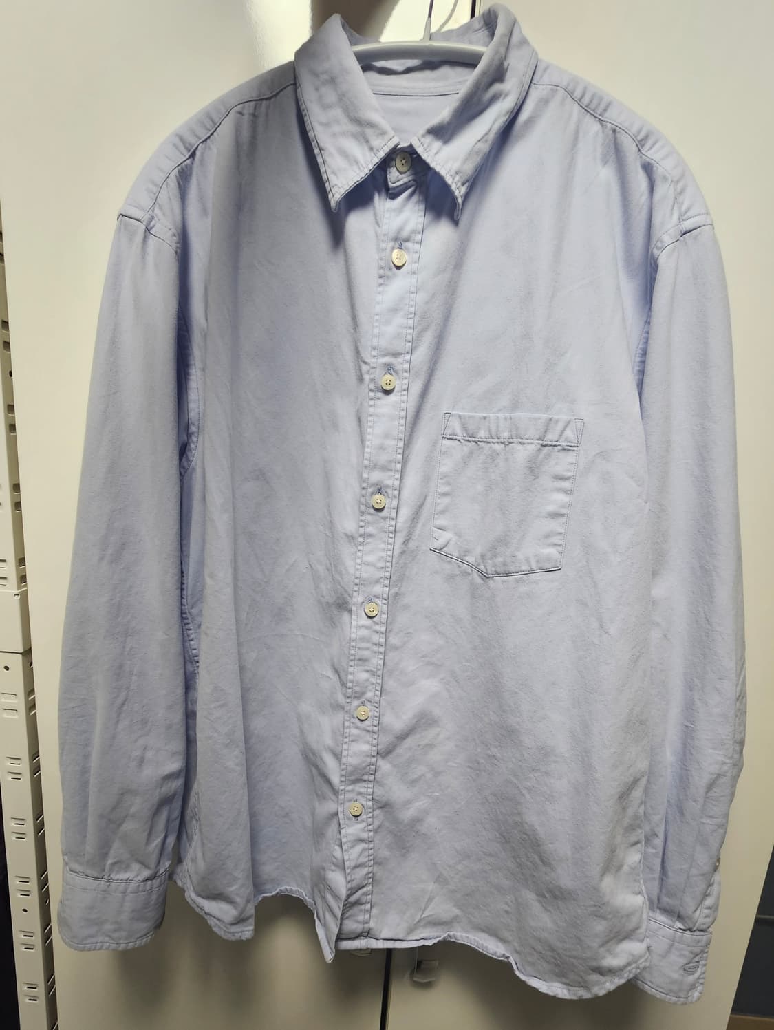 [2] 이얼즈어고 코튼드릴 포이카 셔츠 V2 SAX  상품이미지2