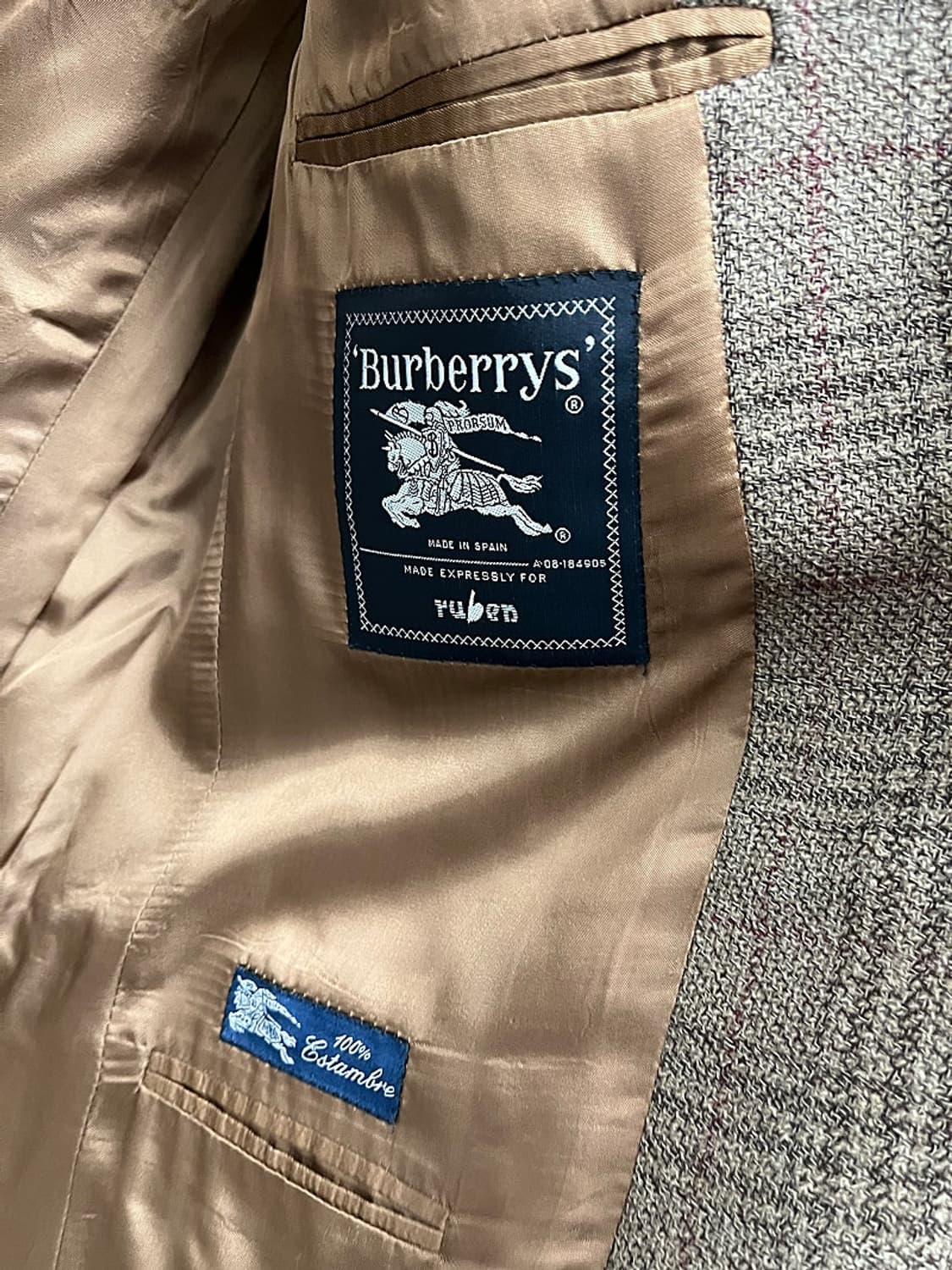 105) 버버리 노바체크 울 자켓  상품이미지2