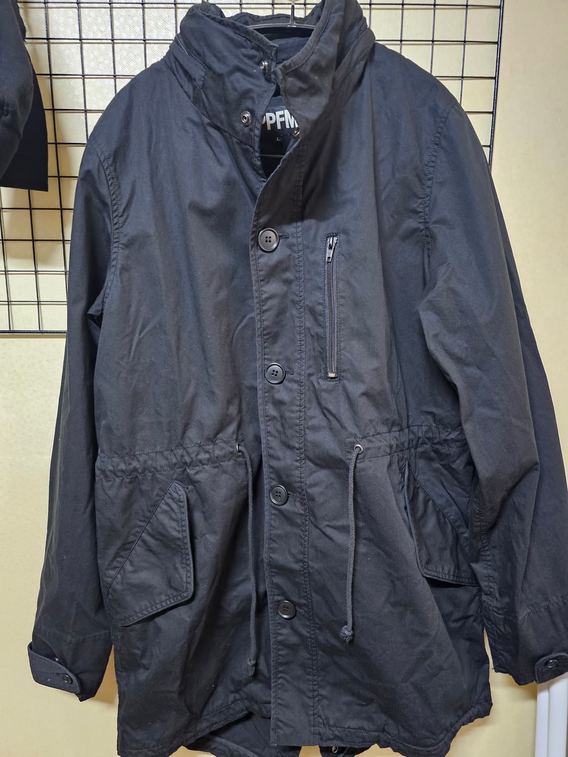 PPFM 피쉬테일 야상 자켓 블랙L 상품이미지1