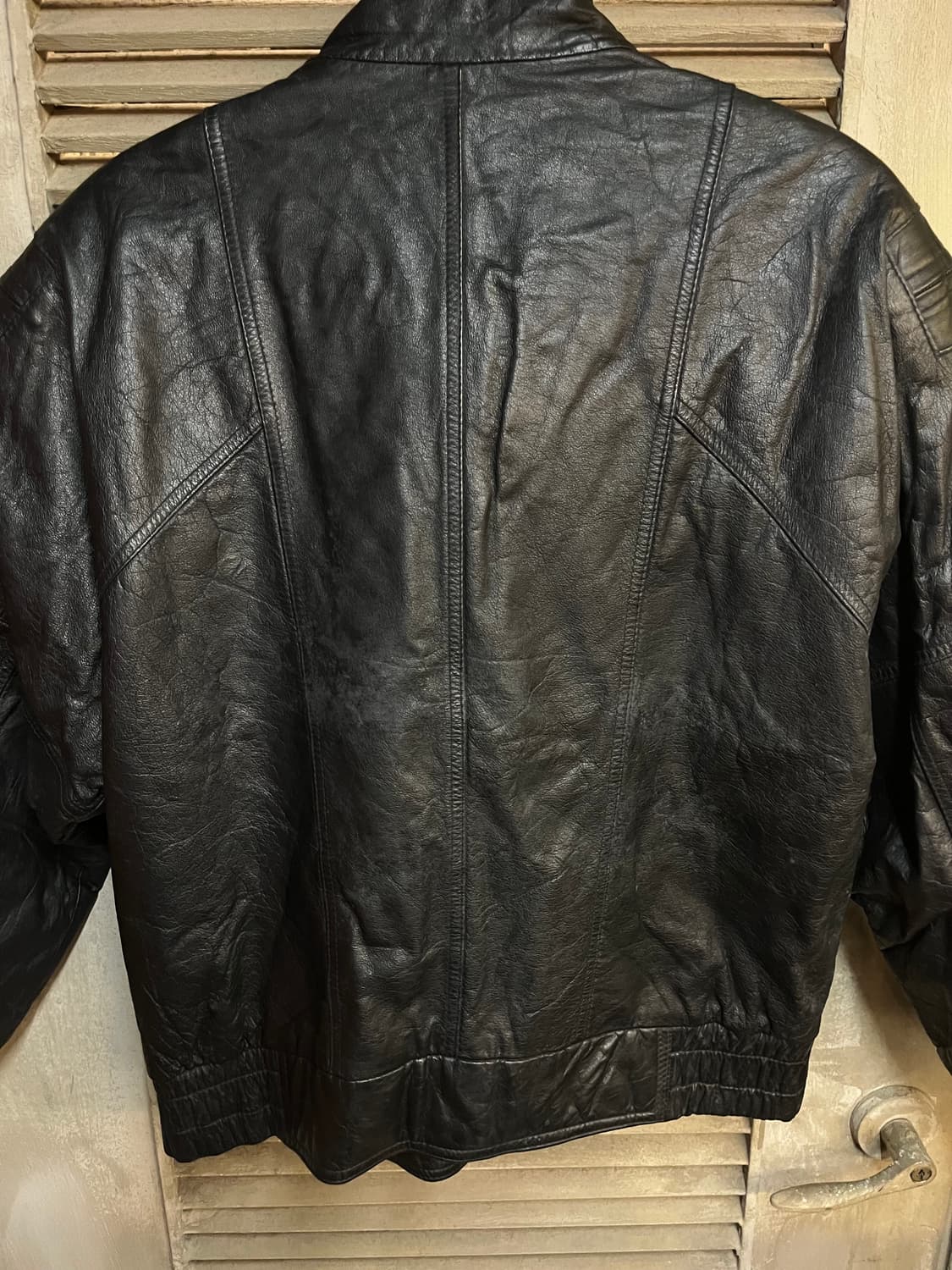 빈티지 가죽 레더자켓 블랙 XL #csz2275  상품이미지9
