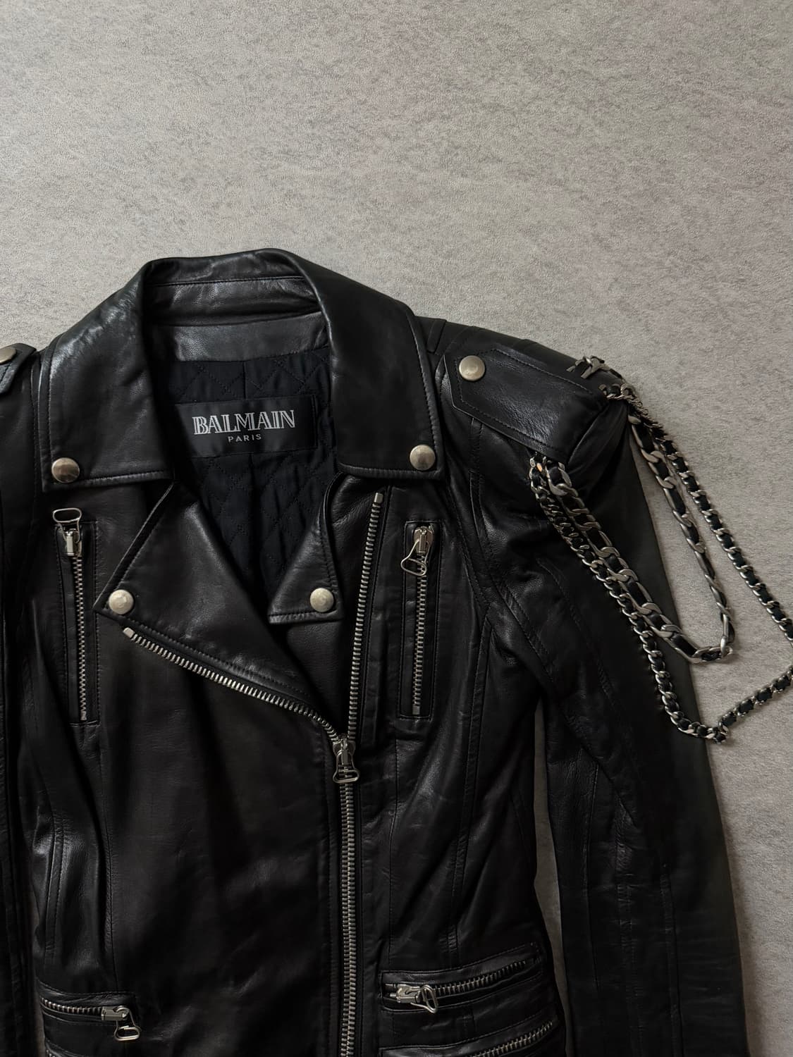 09FW 발망 데카르넹 라이더 자켓 상품이미지5