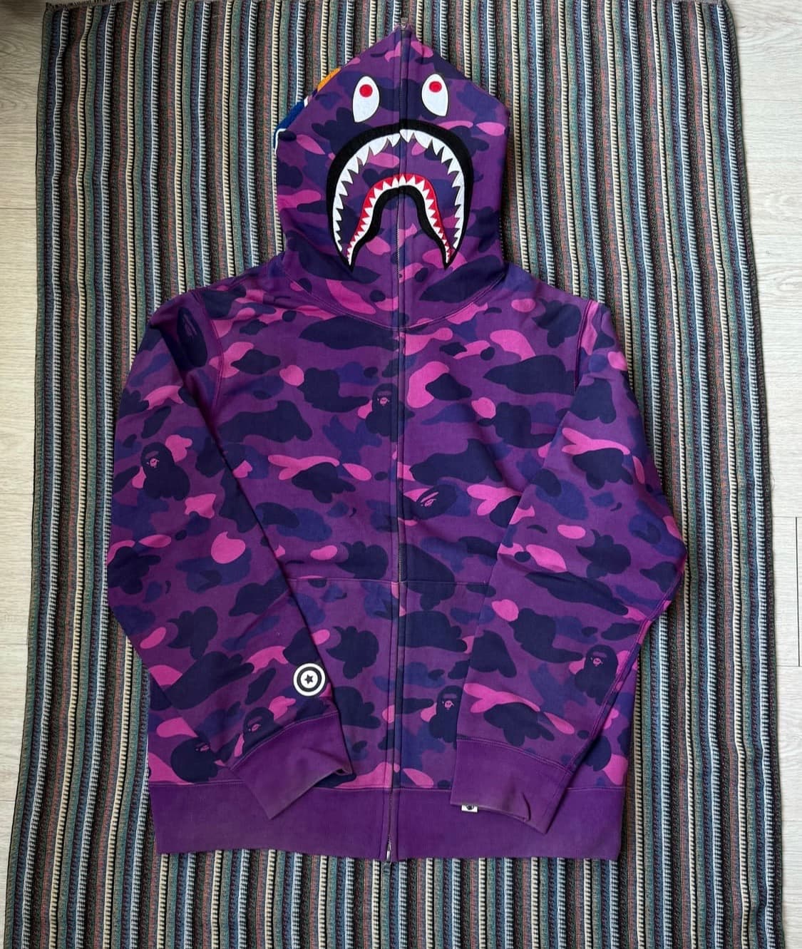 베이프 후드집업 퍼플 상품이미지1