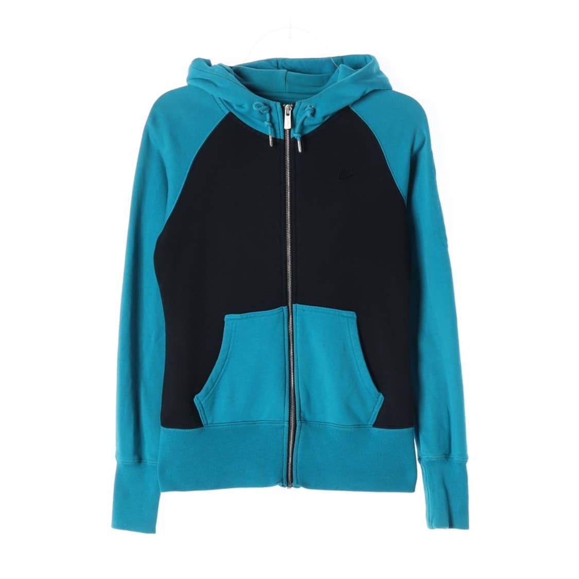 나이키 블랙 앤 블루 배색 후드 집업 M 상품이미지1