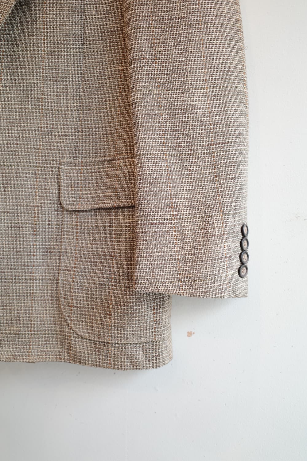 90s Burberry 버버리 올드모델 울&리넨 자켓  상품이미지7