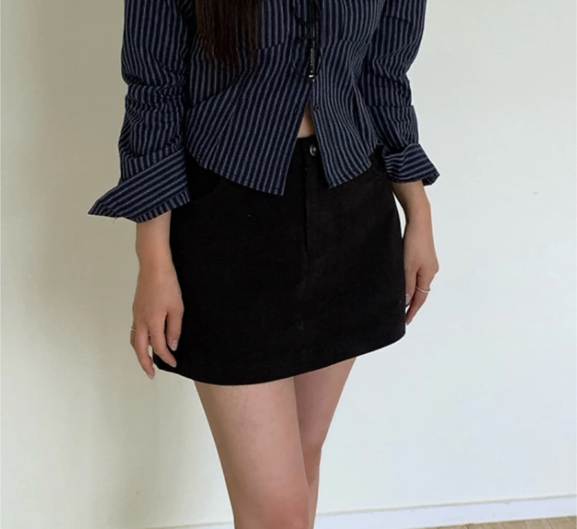 [주드 Jud] 어텀 코튼 스커트 (블랙 / S / 미착용 새상품) 상품이미지2