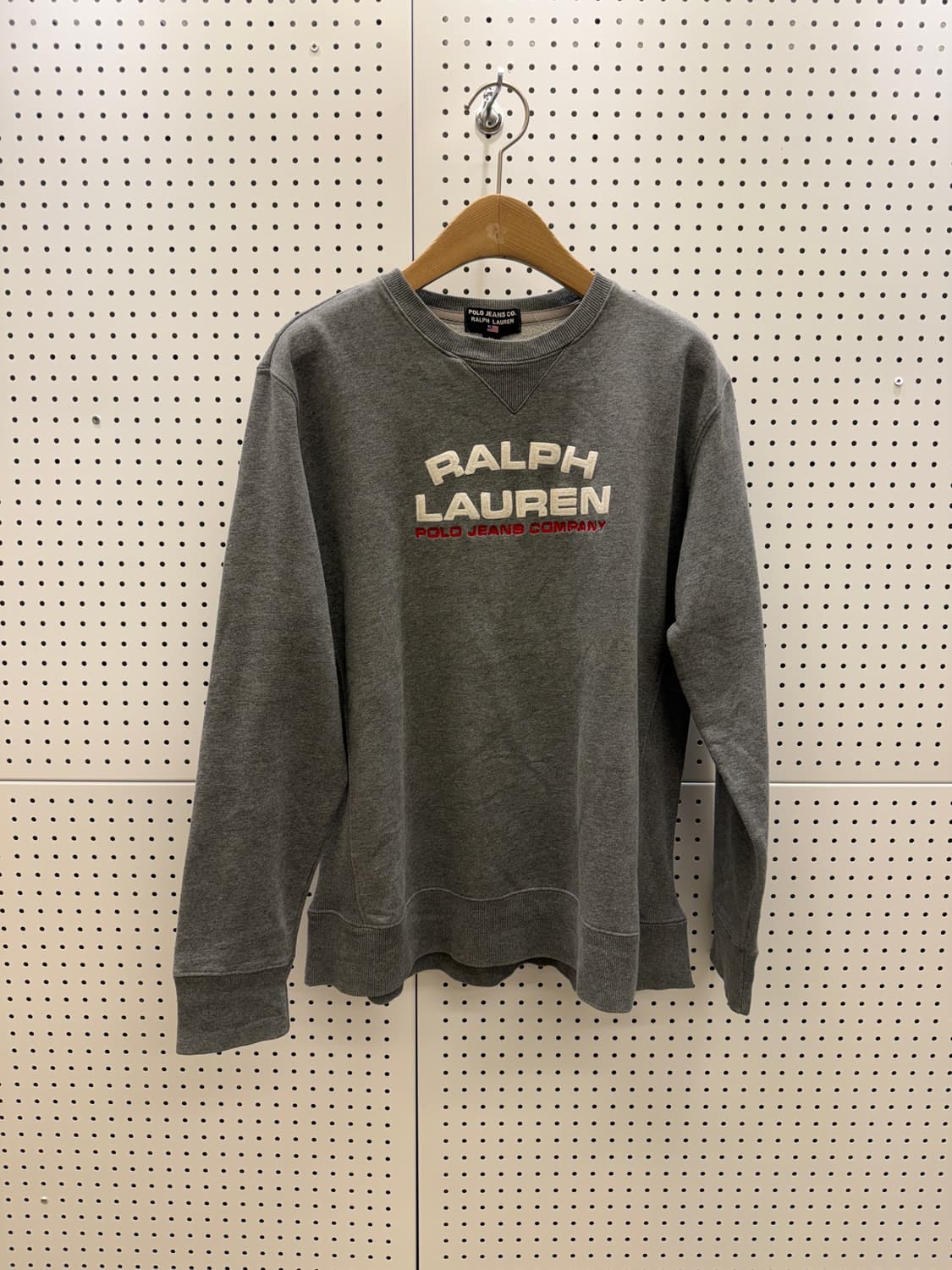 폴로 진스 컴퍼니 그레이 빅로고 맨투맨 U771 상품이미지2