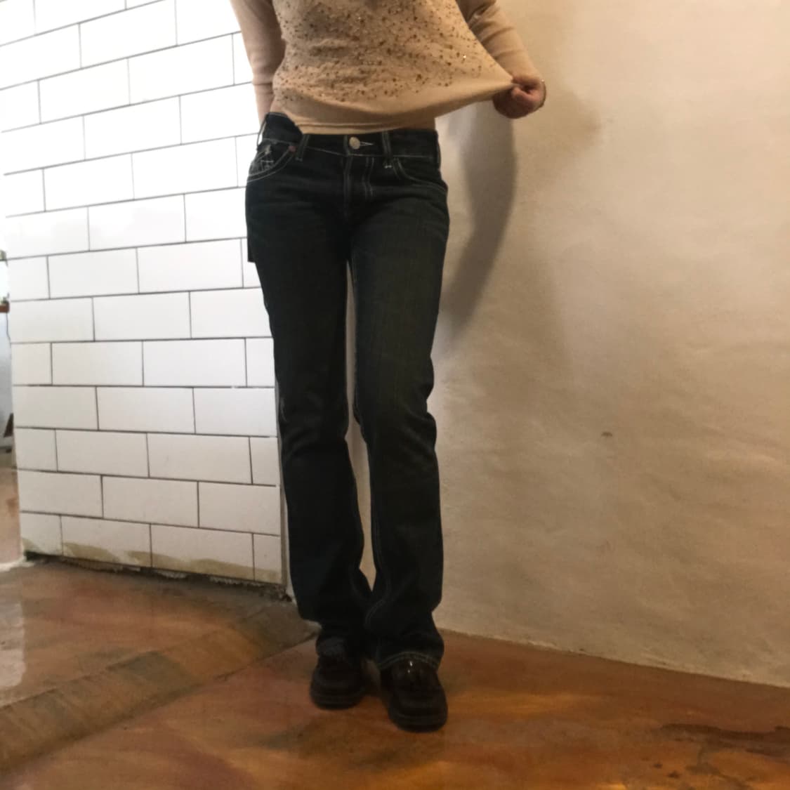 트루릴리젼 시그니처 빅T 부츠컷 데님 상품이미지6