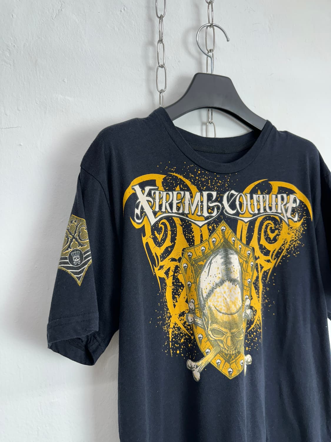 Gothic Skull Tribal Graphic T-shirt 상품이미지3
