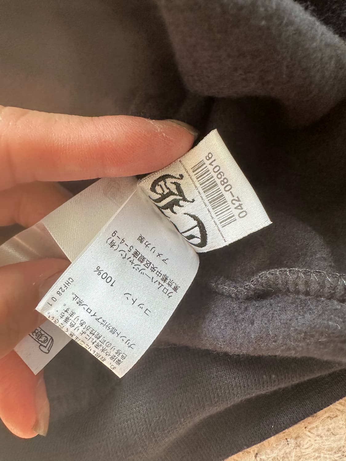 크롬하츠 도쿄 한정 홀스슈 후드티 m 상품이미지5