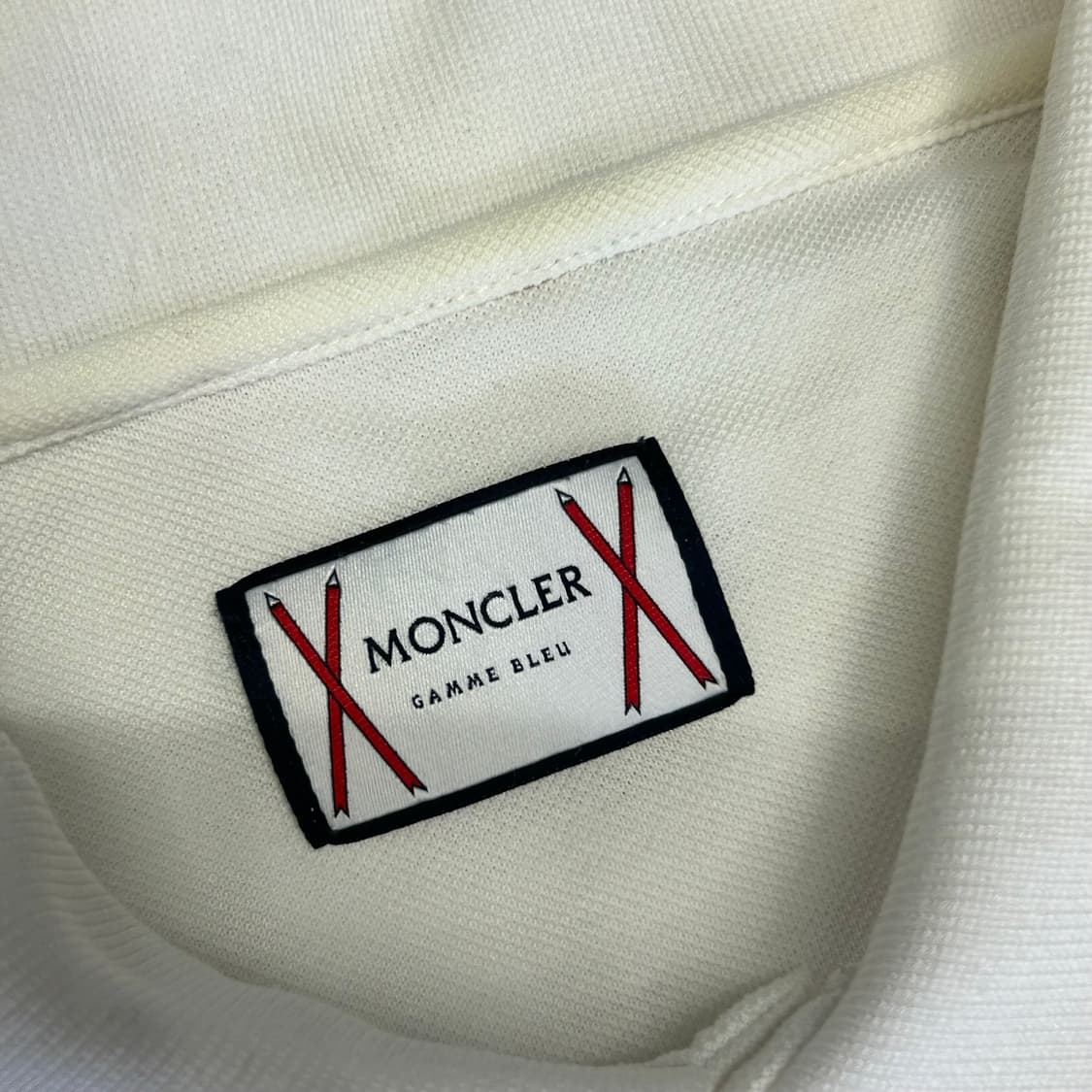 🫶🏻 몽클레어 감마블루 White 카라 반팔티 🫶🏻 상품이미지4