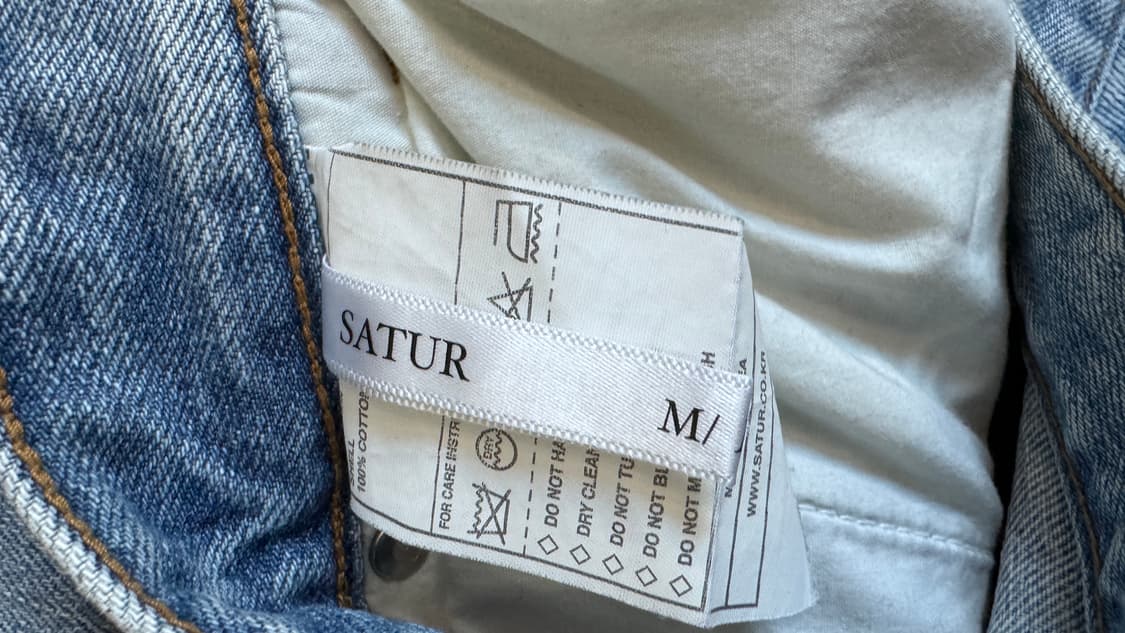 satur 와이드 핀턱 데님 상품이미지2