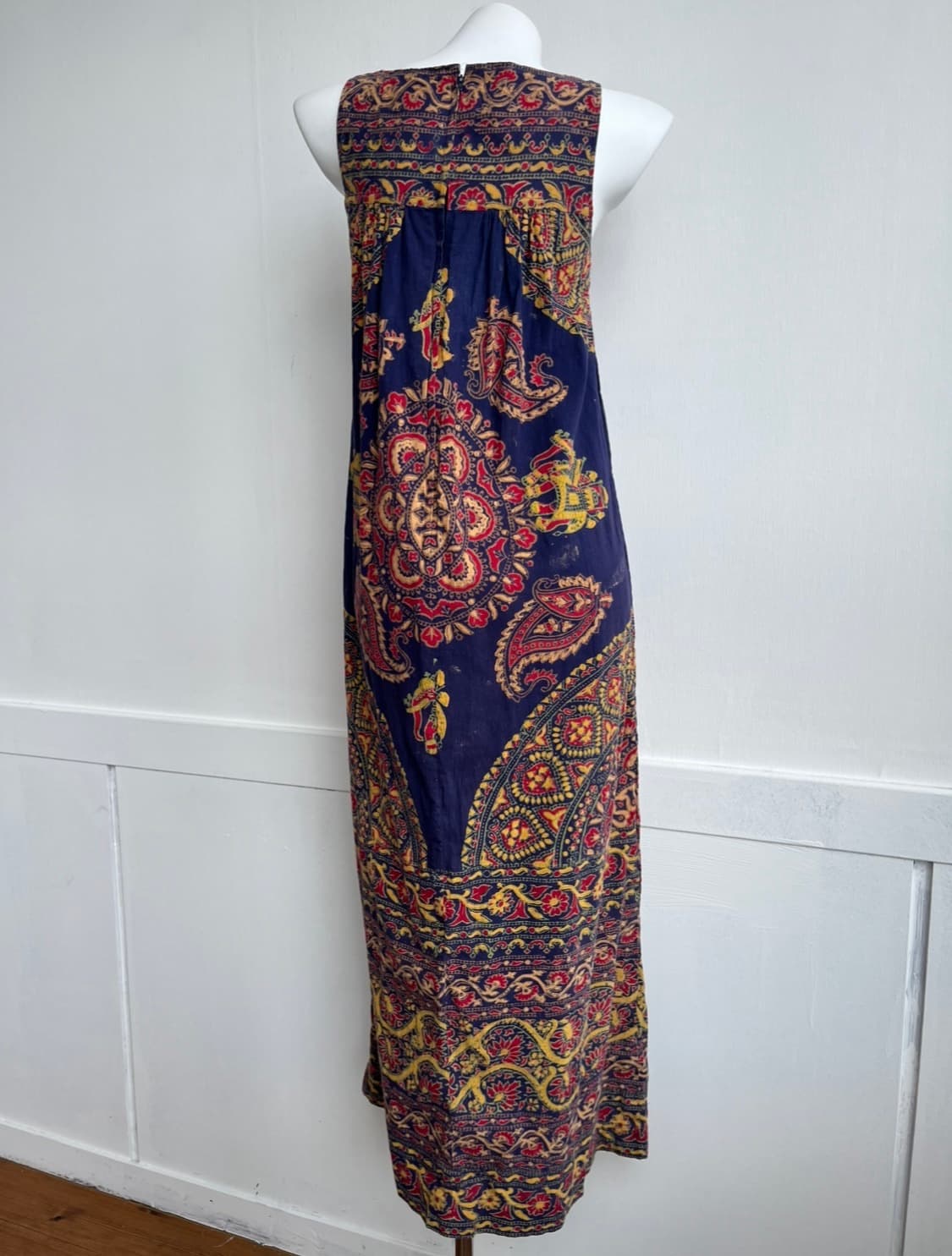 인디아 네이비 만다라 롱 원피스 상품이미지4