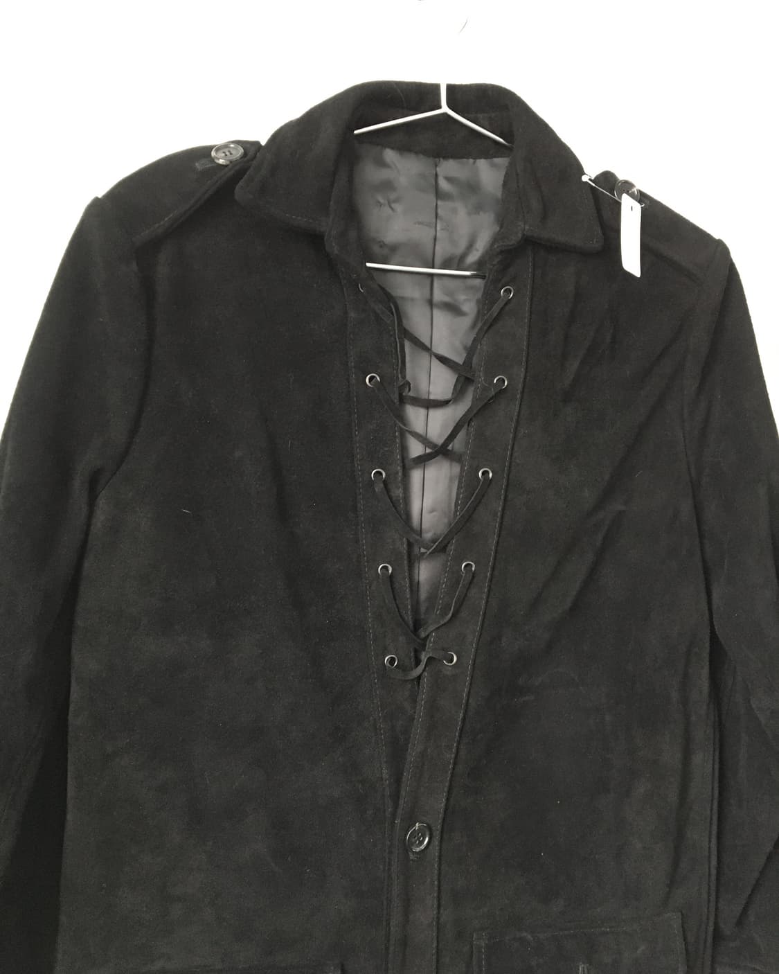 Lace up point suede jacket 상품이미지3