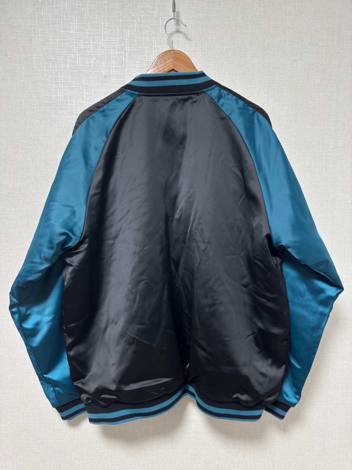 스카쟌 자켓 블랙/블루 구미호 자수 3XL 상품이미지2