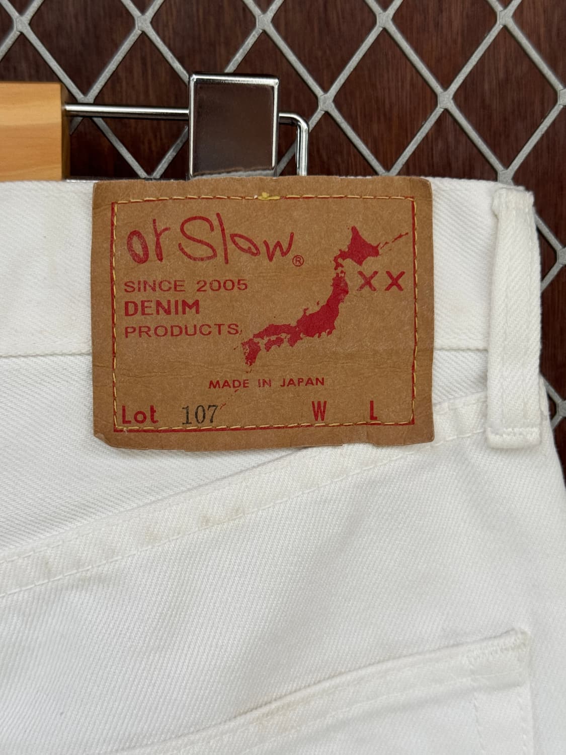 오어슬로우 107 화이트 데님팬츠 30 상품이미지5