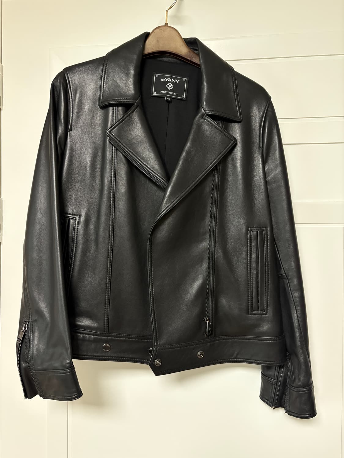 오야니 블랙 양가죽 라이더 자켓 상품이미지1