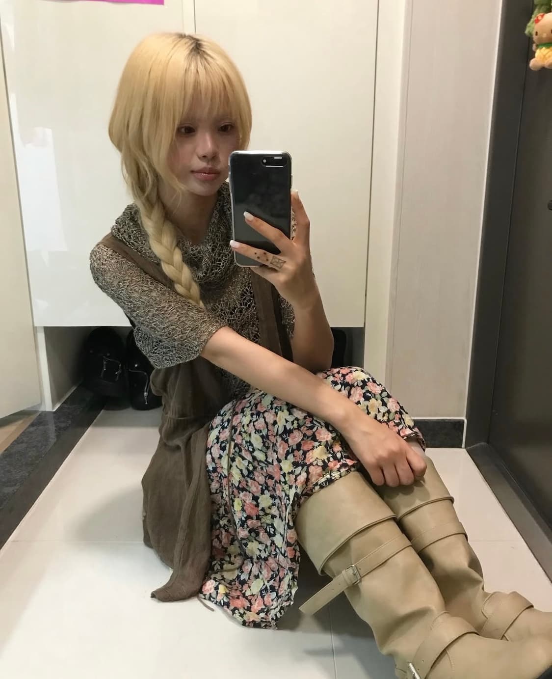 ✿멀멀 브라운 플라워 하구미 set ✿ 상품이미지2