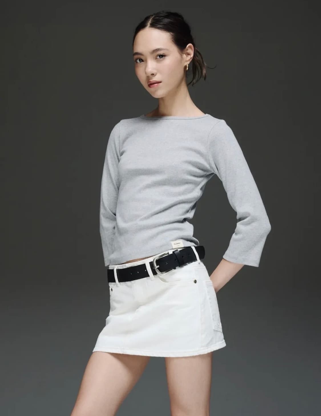 글로니 3/4 COMFORT TEE GRAY 상품이미지1