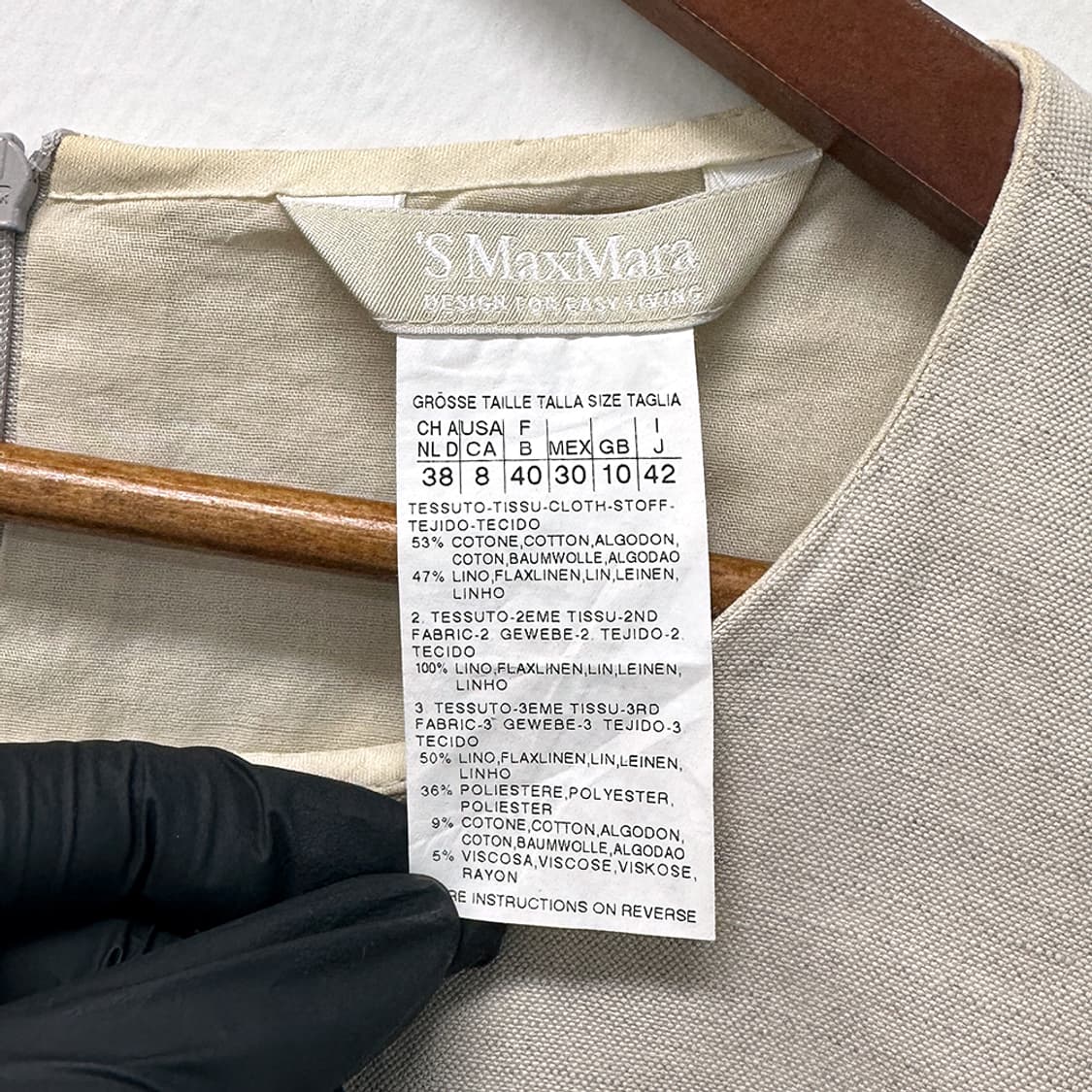 막스마라 리넨 린넨 민소매 슬리브리스 원피스 드레스 여성 38 상품이미지6