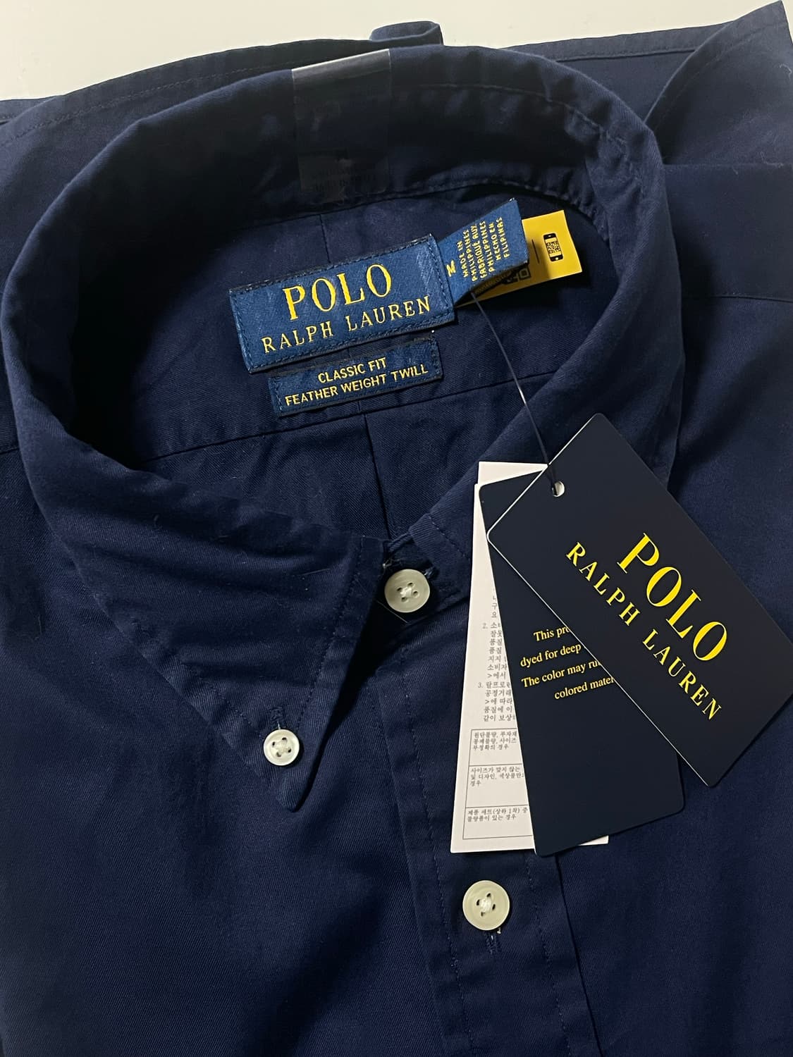 (새상품) polo 폴로 랄프로렌 네이비 정장 신형 셔츠 L 상품이미지5