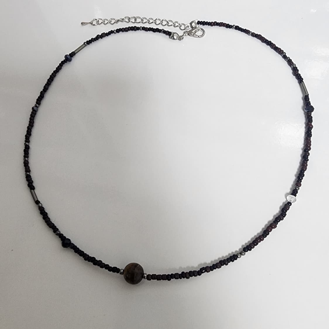 남자 브라운 원석 목걸이 상품이미지3