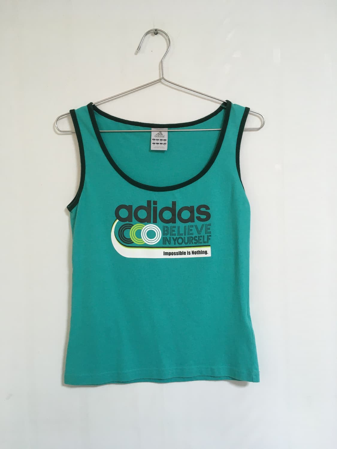 adidas Teal Tank Top with Black Trim & G 상품이미지2