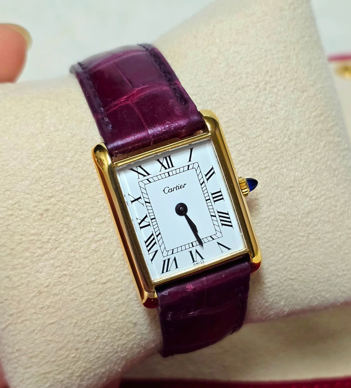 까르띠에탱크머스트시계 L사이즈 정품  상품이미지1