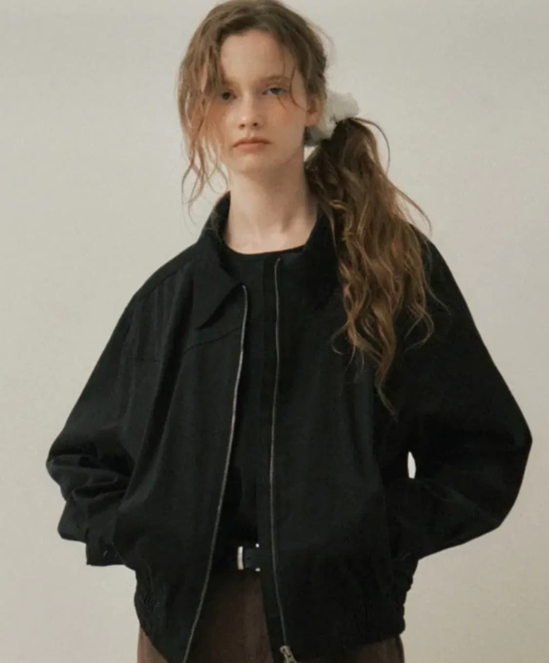 새상품) 웬즈데이오아이스 Western Trucker Jacket 블랙 상품이미지1