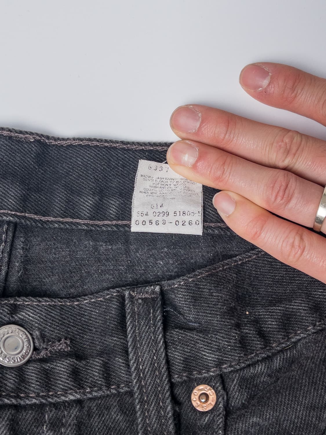 90's 미제 리바이스 569 라지 스트레이트 핏 34x34 상품이미지4