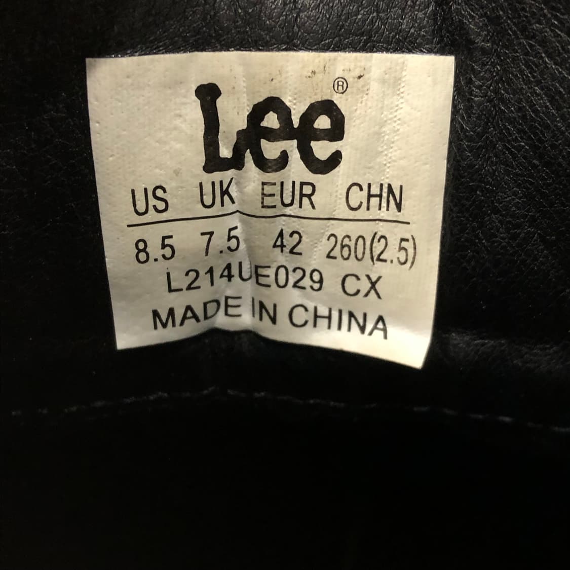 LEE 리 블랙 워커 부츠 상품이미지5