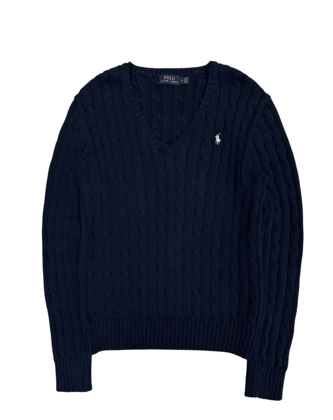 폴로 꽈배기 니트 네이비 (여성M)  상품이미지1