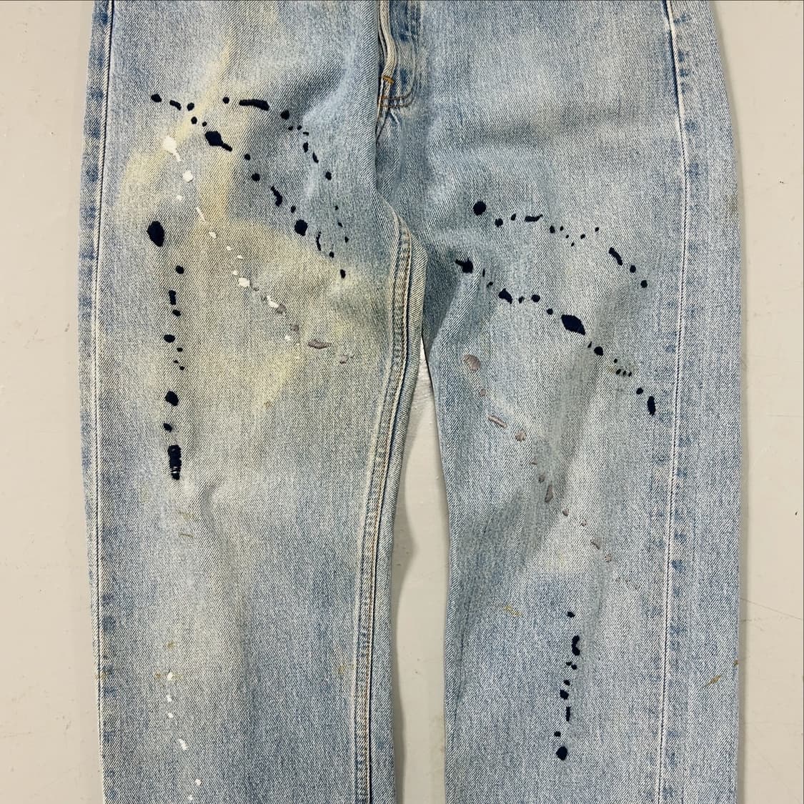 96s 리바이스 501 페인팅 자수 데님  상품이미지4