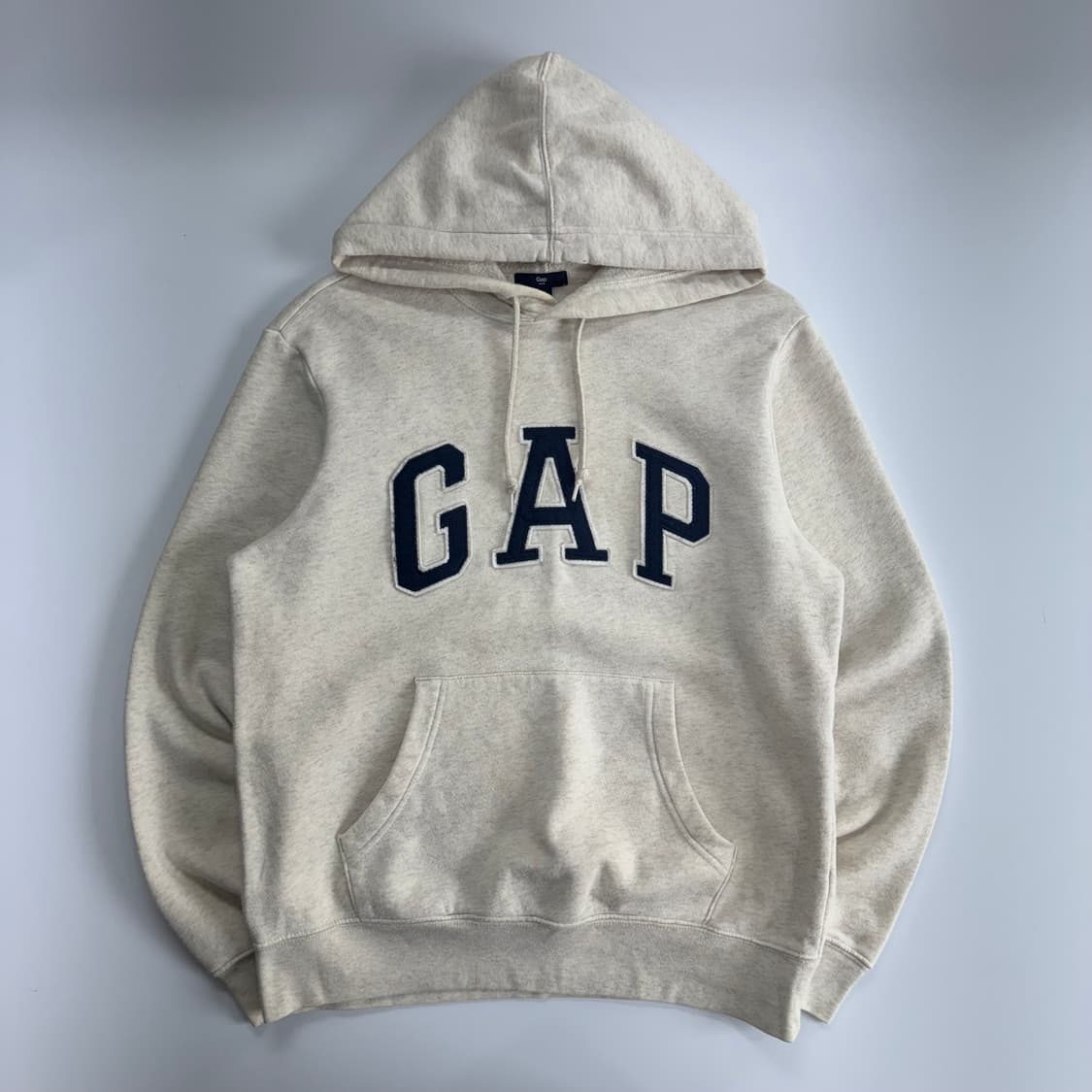 Gap 갭 네이비 로고 아이보리 후드티 상품이미지3
