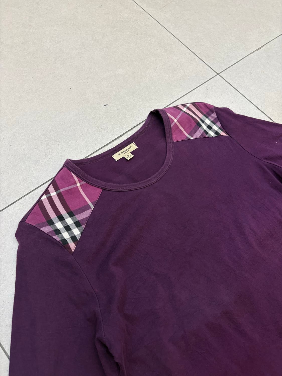 버버리 런던 숄더 노바체크 포켓 롱슬리브 상품이미지5