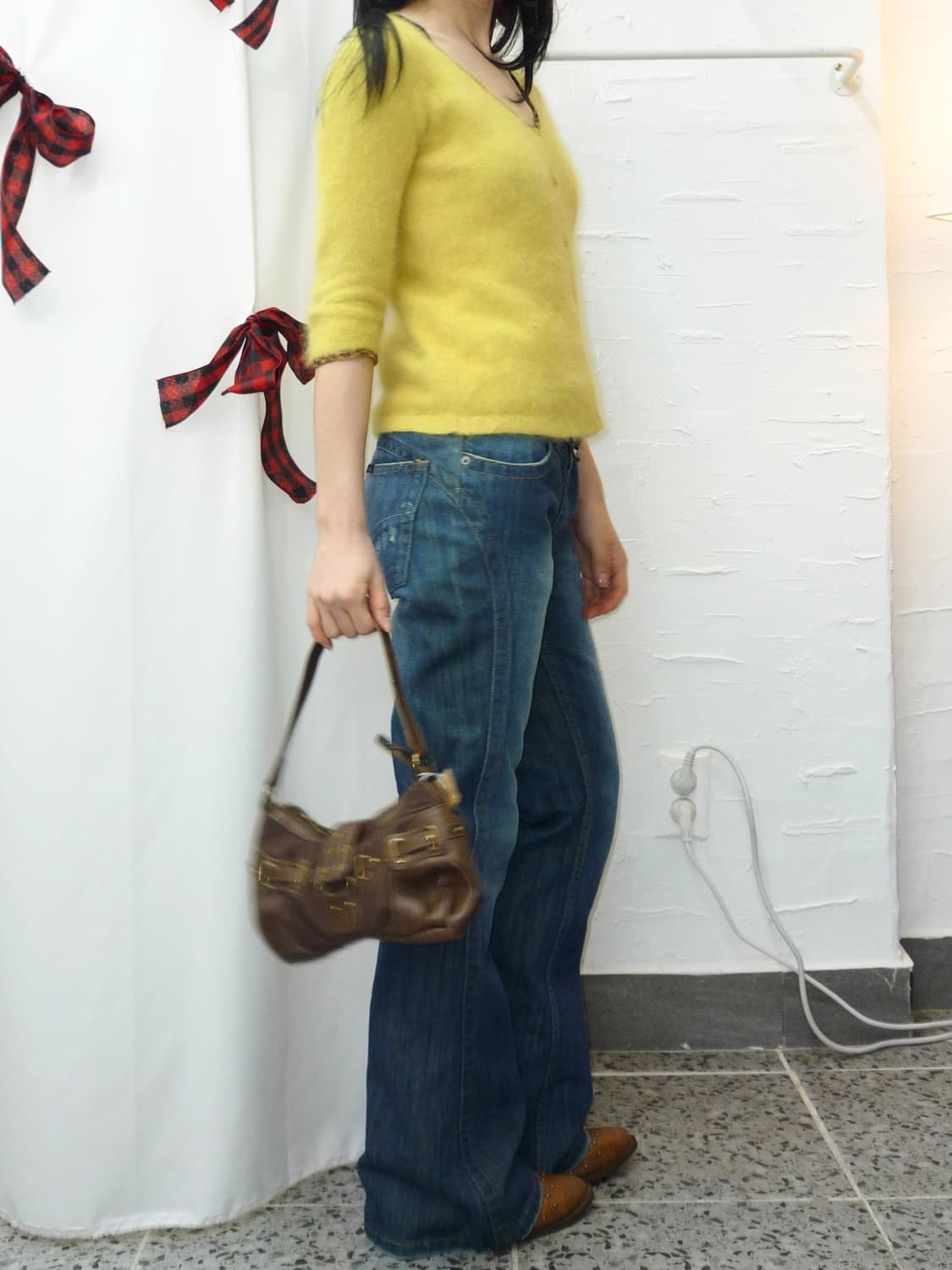 vivid yellow angora knit 상품이미지3