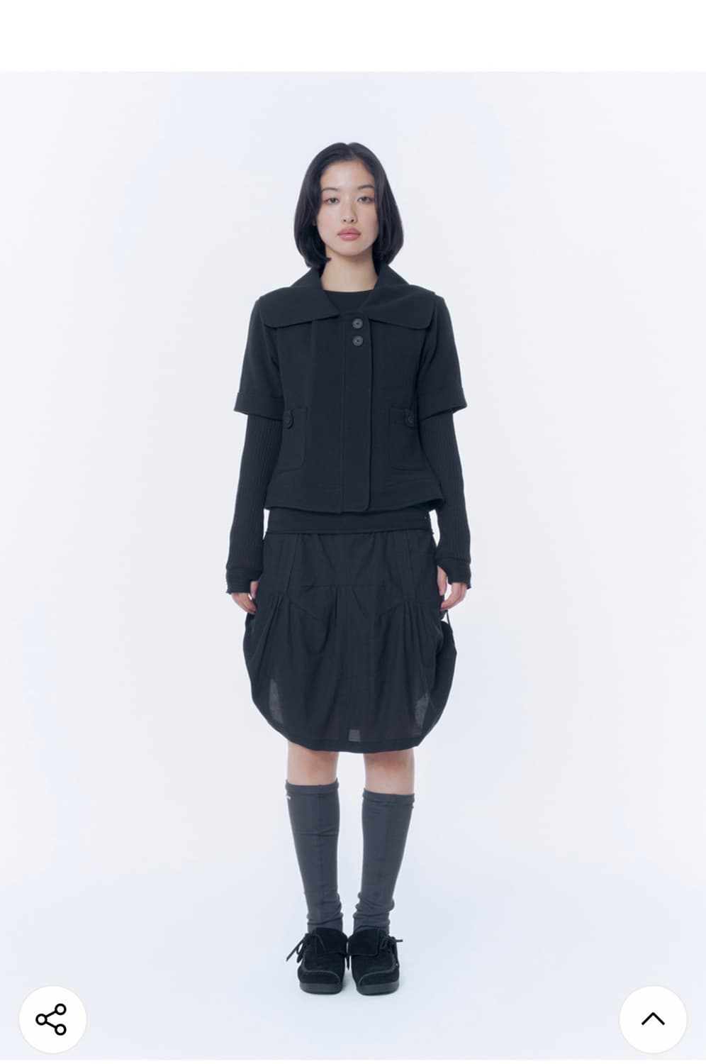 미세키서울 Rolled button short sleeve jacket 상품이미지2